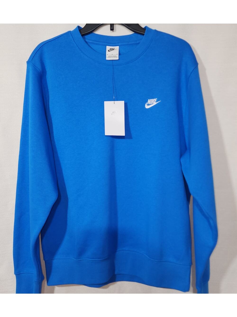 Nike Club Fleece Crewneck Blue Sweatshirt men's Medium